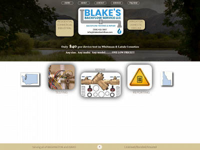 blakesbackflow.com snapshot
