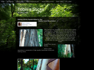 tobinsticks.com snapshot