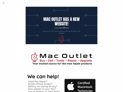 www.themacoutlet.com snapshot