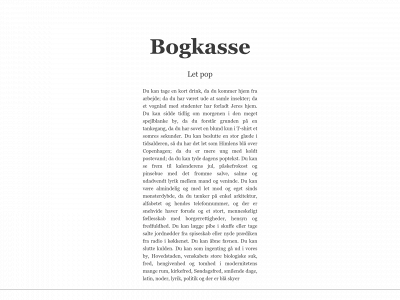 bogkasse.com snapshot