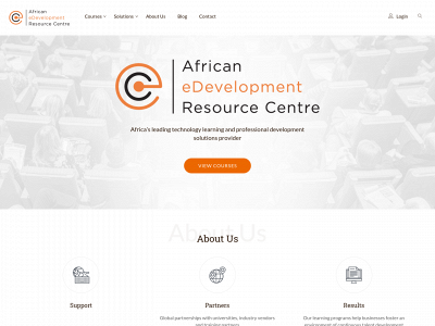 africanedevelopment.org snapshot