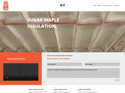 sugarmapleinsulation.com snapshot