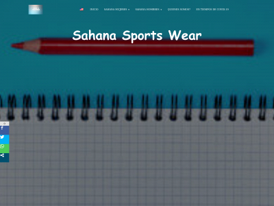 sahanasportswear.com snapshot