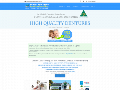 dentaldentures.com.au snapshot