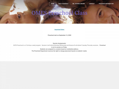 omes-preschool.weebly.com snapshot