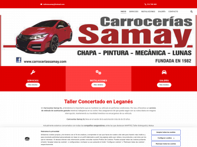 www.carroceriassamay.es snapshot
