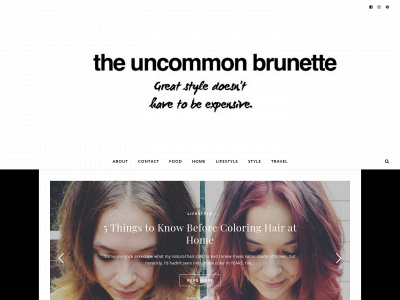 theuncommonbrunette.com snapshot