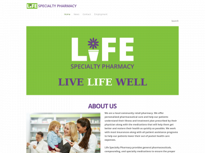 www.lifespecialtypharmacy.com snapshot