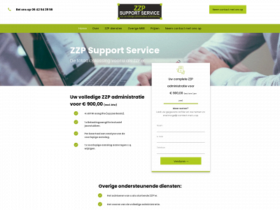 zzpsupportservice.nl snapshot