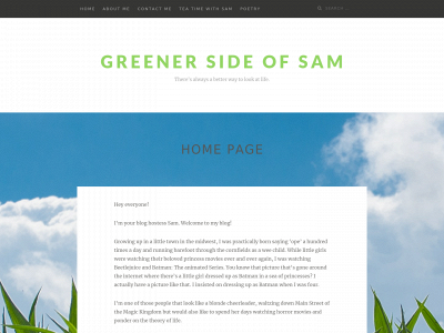 greenersideofsam.com snapshot