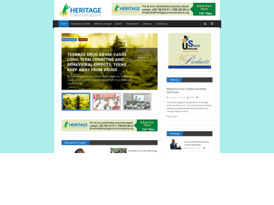 heritagecommunications.org snapshot