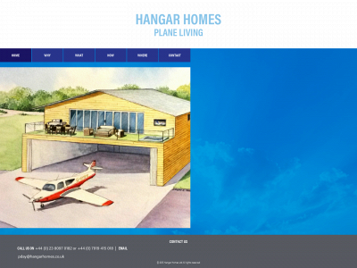 hangarhomes.co.uk snapshot