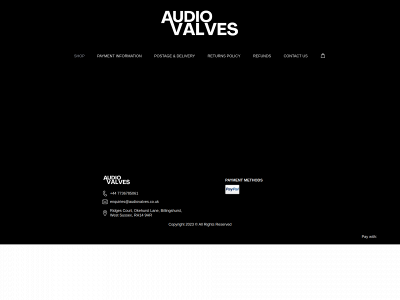 audiovalves.co.uk snapshot