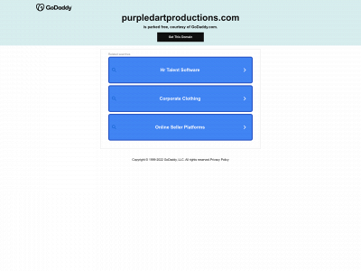purpledartproductions.com snapshot