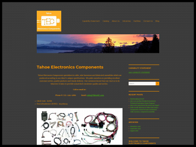 tahoeelectronicscomponents.com snapshot