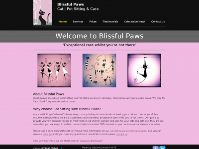 blissfulpaws.co.uk snapshot