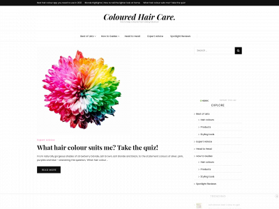 colouredhaircare.com snapshot