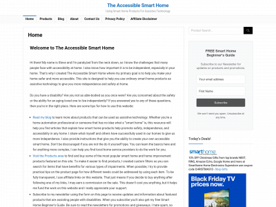 theaccessiblesmarthome.com snapshot