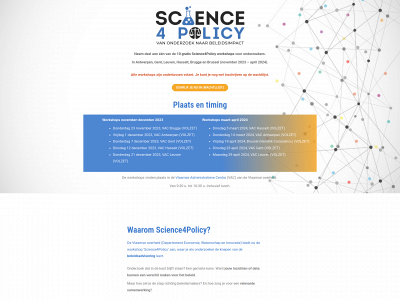 science4policy.be snapshot