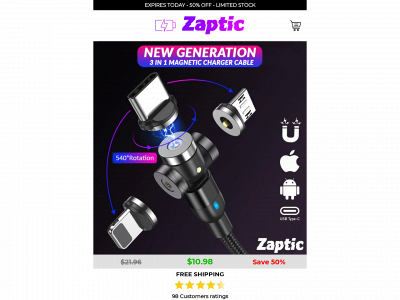 zapticcable.com snapshot