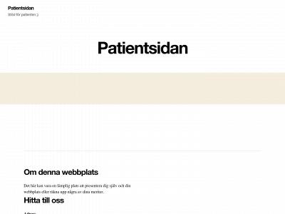 patientsidan.se snapshot