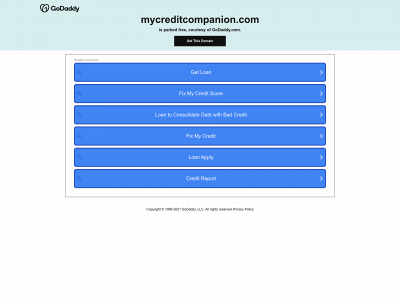 mycreditcompanion.com snapshot