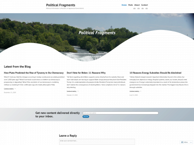 politicalfragments.com snapshot
