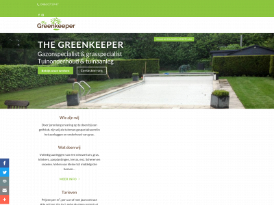 the-greenkeeper.be snapshot