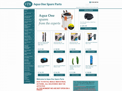 aqua-one-spare-parts.co.uk snapshot
