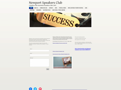 newportspeakersclub.org.uk snapshot