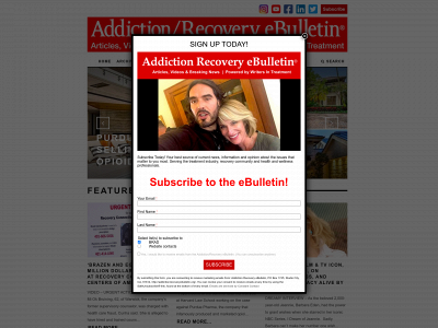 addictionrecoveryebulletin.org snapshot