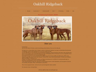 oakhill-ridgeback.de snapshot