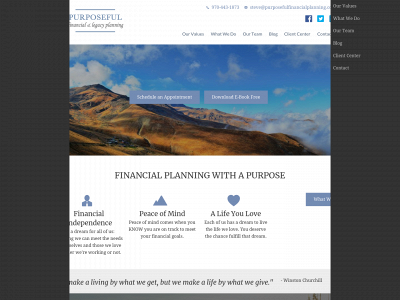purposefulfinancialplanning.com snapshot