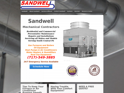 sandwellmechanical.com snapshot