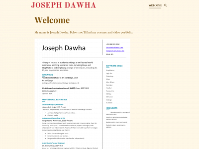 josephdawha.com snapshot