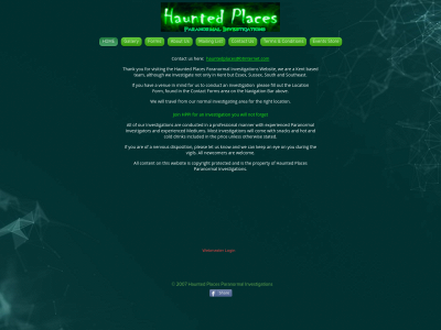 hauntedplacesparanormal.co.uk snapshot