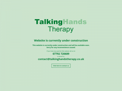 talkinghandstherapy.co.uk snapshot