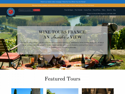 www.wine-tours-france.com snapshot