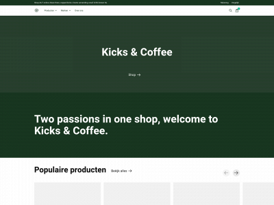 kicksandcoffeestore.com snapshot