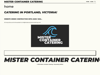 mistercontainercatering.com snapshot