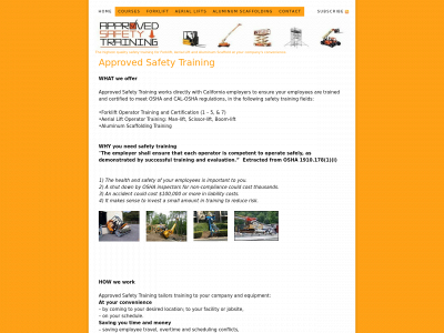 approvedsafetytraining.com snapshot
