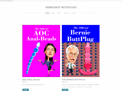 www.democratbuttplugs.com snapshot