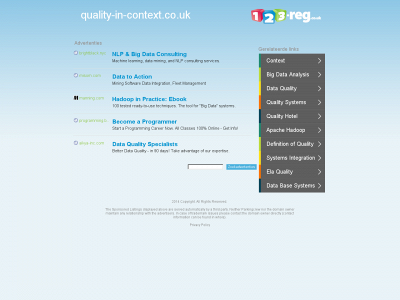 quality-in-context.co.uk snapshot