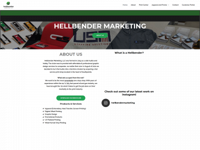 hellbendermarketing.com snapshot