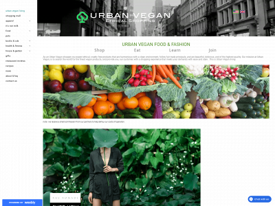 www.urbanvegan.org snapshot