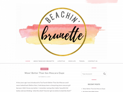 beachinbrunette.com snapshot