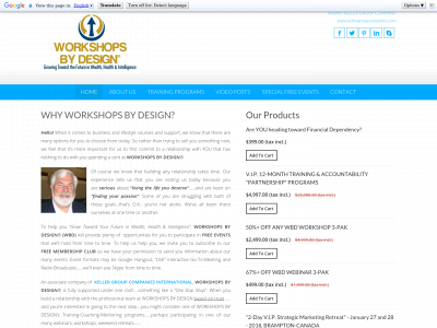 workshopsbydesign.com snapshot