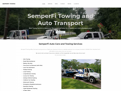 www.semperfi-towing.com snapshot