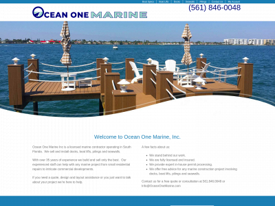 oceanonemarine.com snapshot
