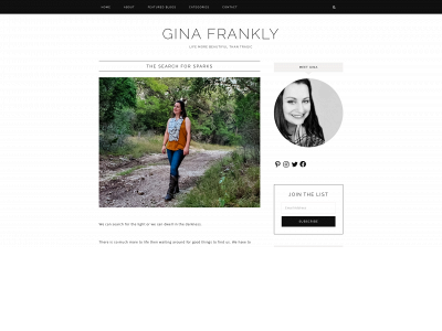ginafrankly.com snapshot